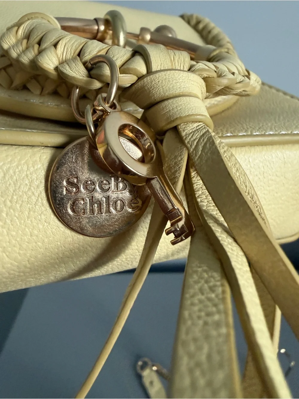 See by Chloé Joan Mini Camera Bag – Pale Yellow/Cream